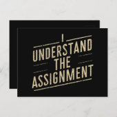 Ik begrijp de opdracht Stem Kamala's 2024 Briefkaart (Voorkant / Achterkant)