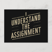 Ik begrijp de opdracht Stem Kamala's 2024 Briefkaart (Voorkant)