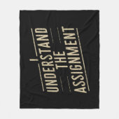 Ik begrijp de opdracht Stem Kamala's 2024 Fleece Deken (Voorkant)