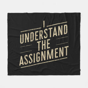 Ik begrijp de opdracht Stem Kamala's 2024 Fleece Deken