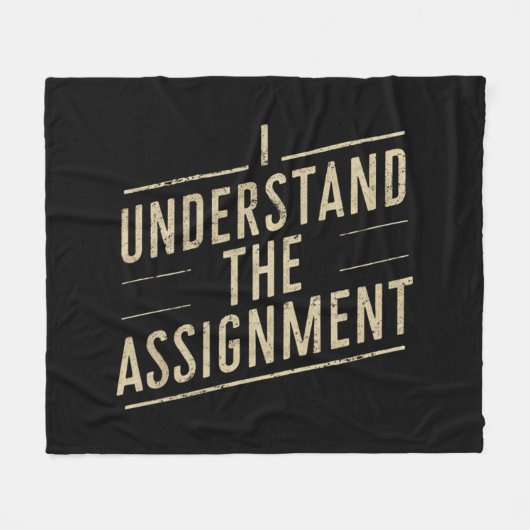 Ik begrijp de opdracht Stem Kamala's 2024 Fleece Deken (Voorkant (Horizontaal))