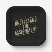 Ik begrijp de opdracht Stem Kamala's 2024 Papieren Bordje (Voorkant)