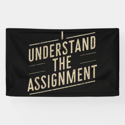 Ik begrijp de opdracht Stem Kamala's 2024 Spandoek (Horizontaal)