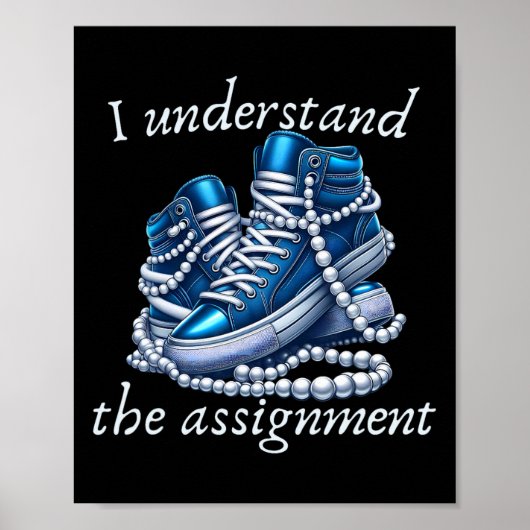 Ik begrijp de stemming Blauw Rally Kamala 20 Poster (Voorkant)