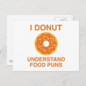 Ik begrijp geen voedselpuntjes briefkaart (Voorkant / Achterkant)