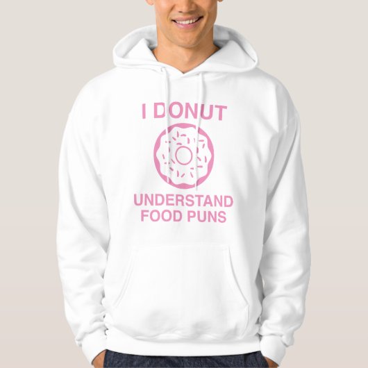 Ik begrijp geen voedselpuntjes hoodie (Voorkant)