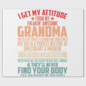 IK BEGRIJP MIJN HOUDING VAN MIJN GEWELDIGE OMA CADEAUPAPIER (Vlak)