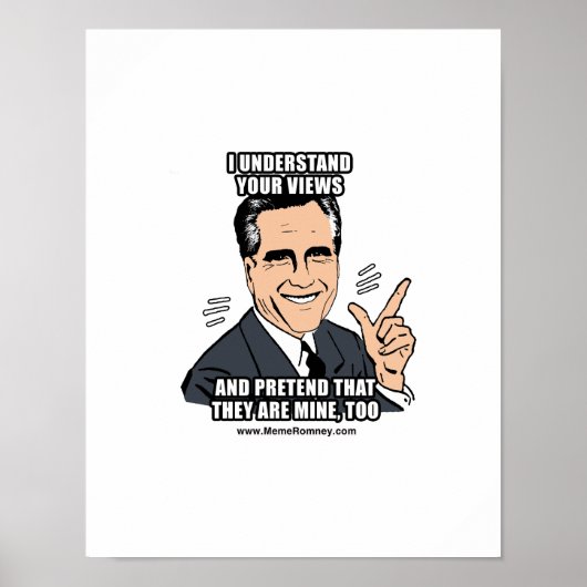 IK BEGRIJP UW UITZICHTEN POSTER (Voorkant)