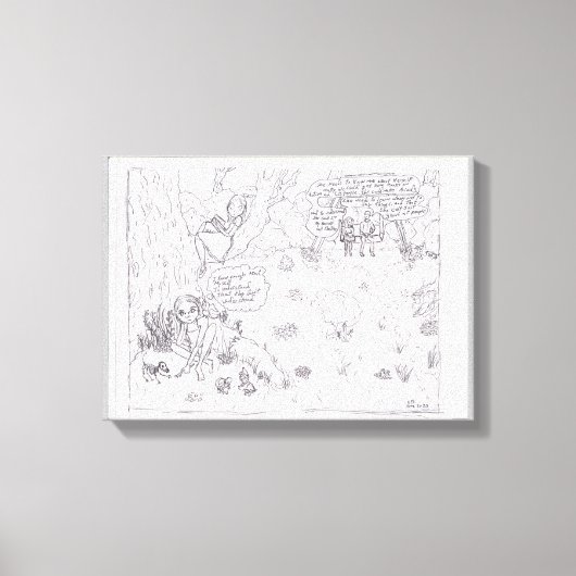 Ik begrijp ,ze begrijpen het niet canvas afdruk (Voorkant)