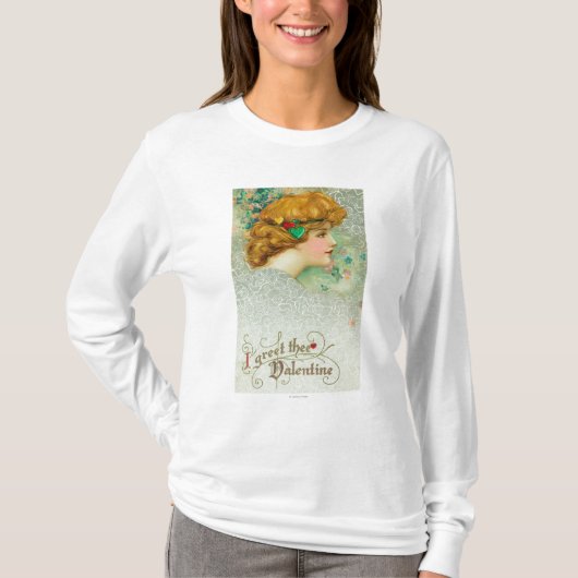 Ik begroet de Valentijn vrouw T-shirt (Voorkant)