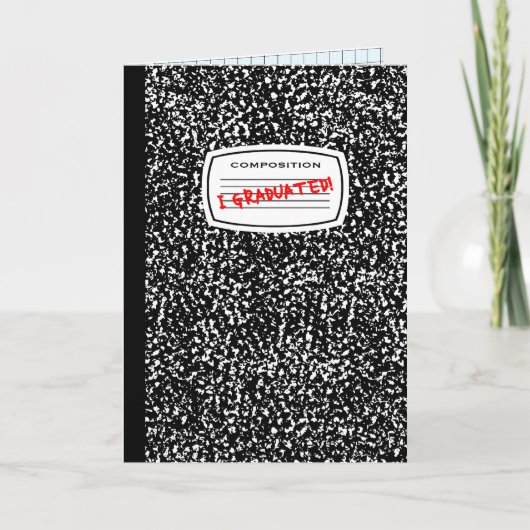 ik behaalde samenstellingsboek een diploma aankondiging (Voorkant)