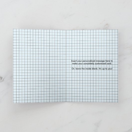 ik behaalde samenstellingsboek een diploma aankondiging (Binnen)