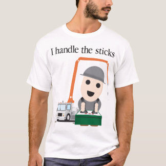 Ik behandel de sticks t-shirt