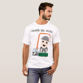 Ik behandel de sticks t-shirt (Voorkant volledig)