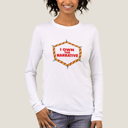 Ik Beheers Het Verhaal Tri-Blend Shirt (Voorkant volledig)