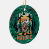 Ik behoor tot de wilde leeuw keramisch ornament (Rechts)