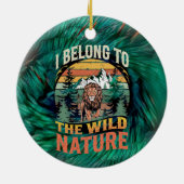 Ik behoor tot de wilde leeuw keramisch ornament (Achterkant)