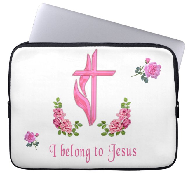 Ik behoor tot Jezus Laptop Mugle Sleeve (Voorkant)