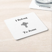 Ik behoor tot Jezus Onderzetters (Schuin)