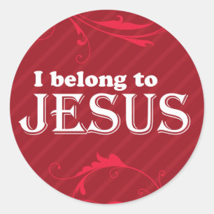 Ik behoor tot Jezus Ronde Sticker