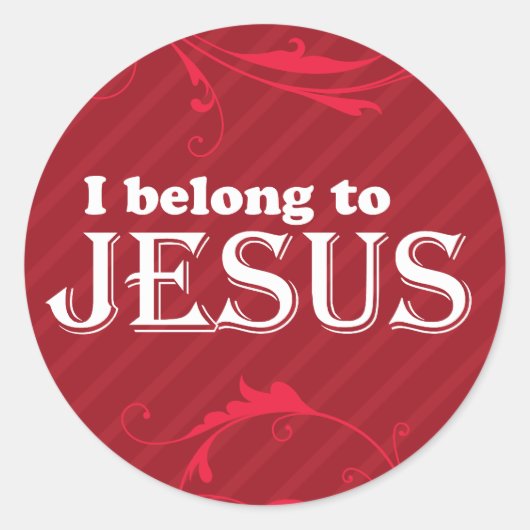 Ik behoor tot Jezus Ronde Sticker (Voorkant)