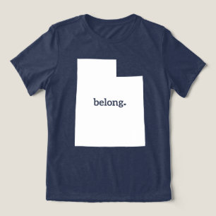 Ik behoor tot Utah, staatskaart Tri-Blend Shirt