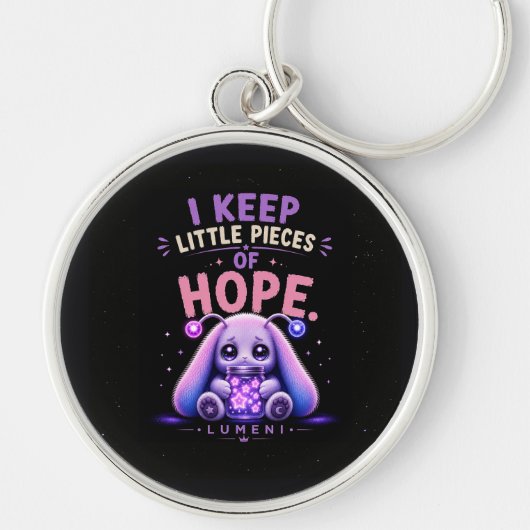Ik Behoud Kleine Stukjes Hoop Sleutelhanger (Voorkant)