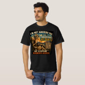 Ik behoud mijn vrede – Grappige giraffe T-shirt (Voorkant volledig)