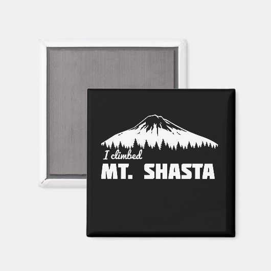 Ik beklom de berg Shasta Magneet (Voorkant / Achterkant)