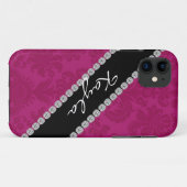 Ik bel 5 HOESJE TRENDY PINK DAMASK ONTWERP (Achterkant (horizontaal))