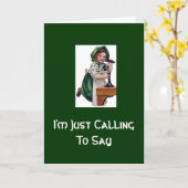 Ik bel alleen om te zeggen kaart (Gele Bloem)