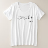 Ik bel in SEASICK. Grote Maat T-shirt (Design voorkant)