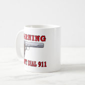 Ik bel niet 911 koffiemok (Voorkant links)
