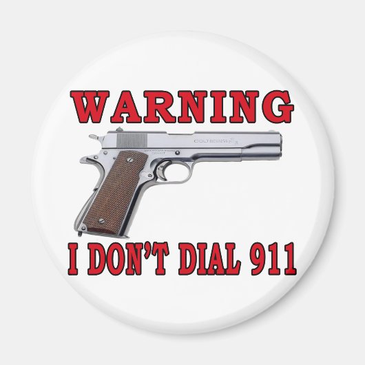 Ik bel niet 911 magneet (Voorkant)