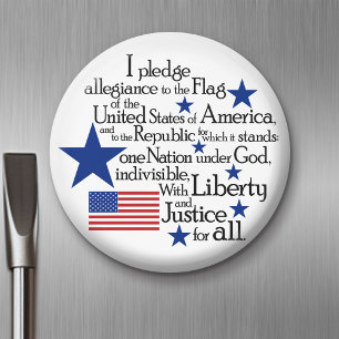 Ik beloof Allegiance aan de vlag van de Verenigde  Magneet