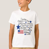 Ik beloof Allegiance aan de vlag van de Verenigde  T-shirt (Voorkant)