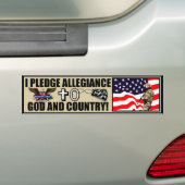 Ik beloof allegiantie bumpersticker (Op auto)
