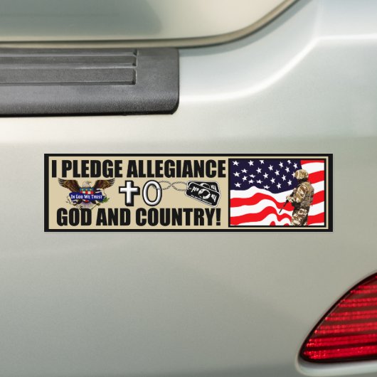 Ik beloof allegiantie bumpersticker (Op auto)