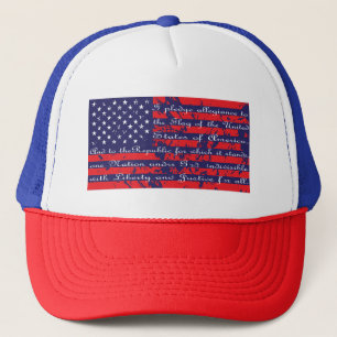Ik beloof allegiantie in de Amerikaanse vlag Trucker Pet