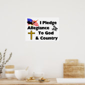 Ik beloof allegiantie poster (Keuken)