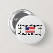 Ik beloof allegiantie ronde button 5,7 cm (Voorkant /achterkant)