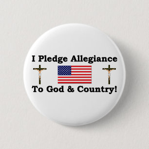 Ik beloof allegiantie ronde button 5,7 cm