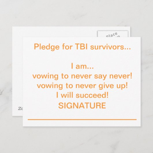 Ik beloof... briefkaart (Voorkant / Achterkant)