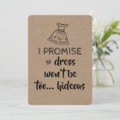 Ik beloof bruidsmeisje / Maid of Honor voorstel Kaart (Staand voorkant)