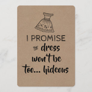 Ik beloof bruidsmeisje / Maid of Honor voorstel Kaart
