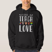 Ik beloof dat ik de diversiteit van de liefde en d hoodie (Voorkant)