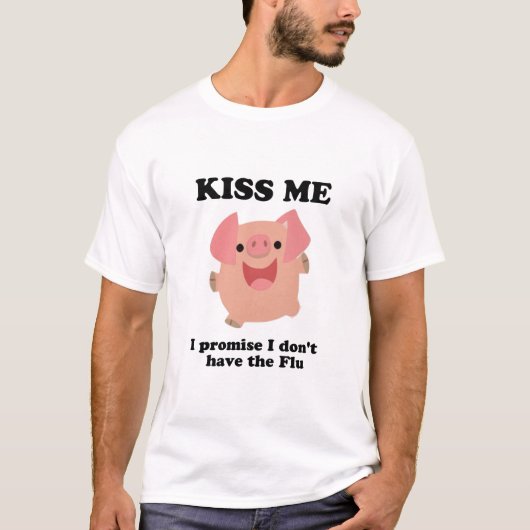 Ik beloof dat ik geen griep heb. t-shirt (Voorkant)