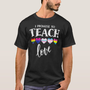 Ik beloof dat ik LGBT Q Pride Proud Ally T-shirt