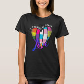 Ik beloof dat ik LGBT Q Pride Proud Ally T-shirt (Voorkant)