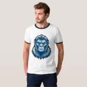 Ik beloof dat ik vriendelijk ben t-shirt (Voorkant volledig)